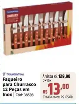 Deltasul Faqueiro para Churrasco 12 Peças em Inox oferta