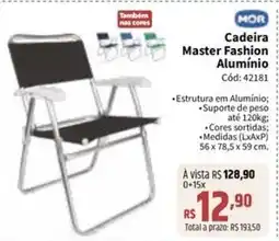 Deltasul Cadeira Master Fashion Alumínio oferta
