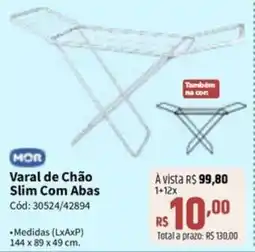 Deltasul Varal de Chão Slim Com Abas oferta