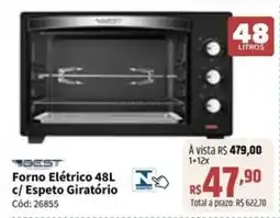 Deltasul Forno Elétrico 48L C/ Espeto Giratório oferta