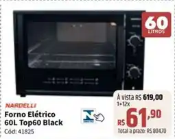 Deltasul Forno Elétrico Top60 Black oferta