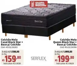 Deltasul Colchão Mola Casal Black Star base P/colchao oferta