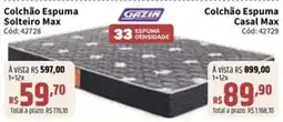 Deltasul Colchão Espuma Solteiro Max oferta
