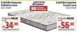 Deltasul Colchão Espuma Solteiro Leve oferta