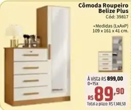 Deltasul Cômoda Roupeiro Belize Plus oferta