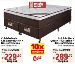 Deltasul Colchão Mola Casal Revolution + Base P/ Colchão oferta