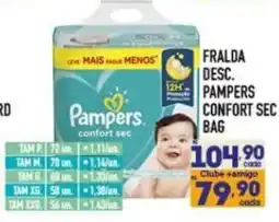 Supermercados Avenida Fralda desc. pampers confort sec bag oferta