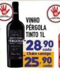 Supermercados Avenida vinho pérgola tinto oferta