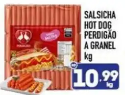 Supermercados Avenida Salsicha hot dog perdigão a granel oferta