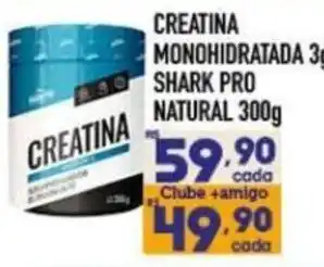 Creatina monohidratada shark pro natural