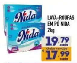 Supermercados Avenida lava-roupas em pó nida oferta