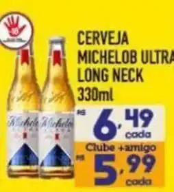 Supermercados Avenida Cerveja michelob ultra long neck oferta