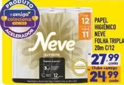 Supermercados Avenida papel higiênico neve folha tripla oferta