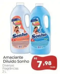 Novo Atacarejo Amaciantes diluído sonho diversas fragrâncias oferta