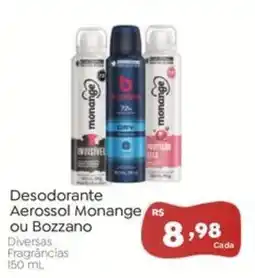 Novo Atacarejo Desodorante Aerossol Monange ou Bozzano oferta