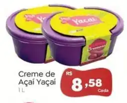 Novo Atacarejo Creme de Açaí Yaçai oferta