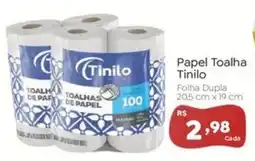 Novo Atacarejo Papel Toalha Tinilo oferta