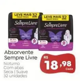 Novo Atacarejo Absorvente Sempre Livre oferta