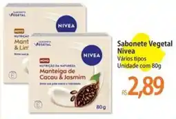 Atacadão Sabonete vegetal nivea vários tipos oferta