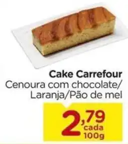 Carrefour Cake Carrefour Cenoura com chocolate/ Laranja/Pão de mel oferta