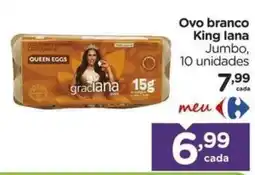 Carrefour Ovo branco king lana oferta
