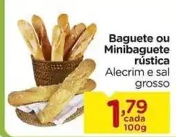 Carrefour Baguete ou Minibaguete rústica Alecrim e sal grosso oferta