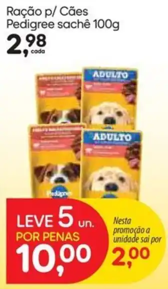 Ração p/ Cães Pedigree sachê 100g
