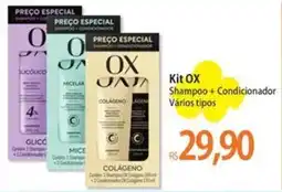Atacadão Kit ox shampoo + condicionador vários tipos oferta