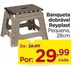 Carrefour Banqueta dobrável reyplast pequena oferta