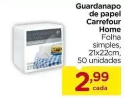 Carrefour Guardanapo de papel Carrefour Home oferta