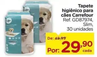 Tapete higiênico para cães Carrefour