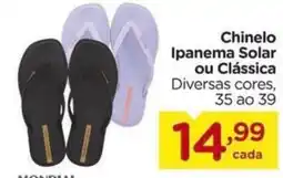 Carrefour Chinelo Ipanema Solar ou Clássica oferta