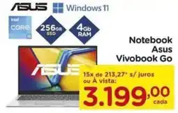 Carrefour notebook asus vivobook go oferta