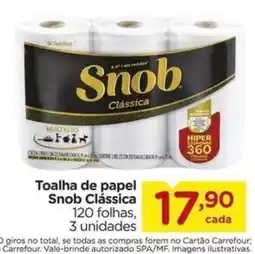 Carrefour Toalha de papel Snob Clássica oferta
