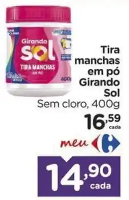 Carrefour Tira manchas em pó girando sol oferta