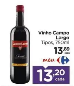 Carrefour Vinho campo largo tipos oferta