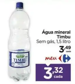 Carrefour Água mineral timbu oferta