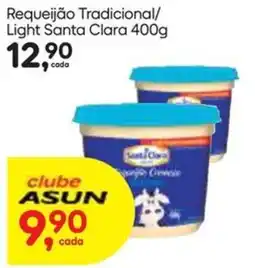 Asun Requeijão Tradicional/ Light Santa Clara oferta