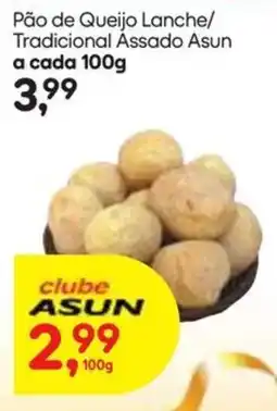 Asun Pão de Queijo Lanche/ Tradicional Assado Asun oferta