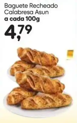 Asun Baguete Recheado Calabresa Asun oferta