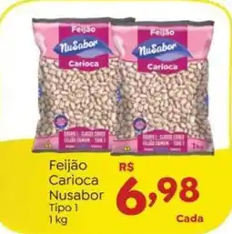 Novo Atacarejo Feijão Carioca Nusabor Tipo 1 oferta