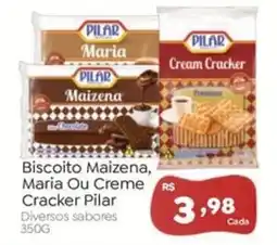 Novo Atacarejo Biscoito Maizena, Maria Ou Creme Cracker Pilar oferta