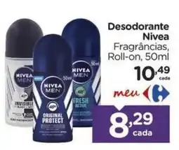 Carrefour Desodorante Nivea Fragrâncias oferta