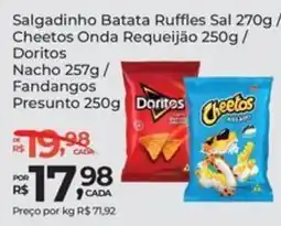 Super Luna Salgadinho Batata Ruffles Sal / Cheetos Onda Requeijão / Doritos Nacho / Fandangos Presunto oferta