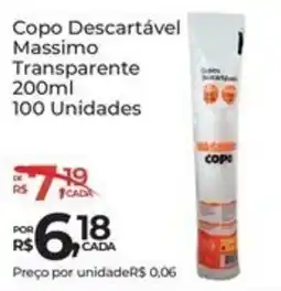 Super Luna Copo descartável massimo transparente oferta