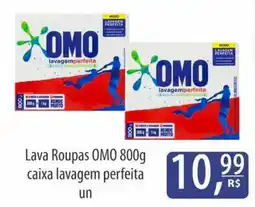 Nevada Supermercados Lava Roupas OMO 800g caixa lavagem perfeita oferta