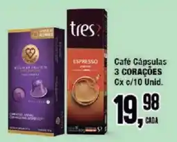 Redeconomia Café Cápsulas 3 Corações oferta