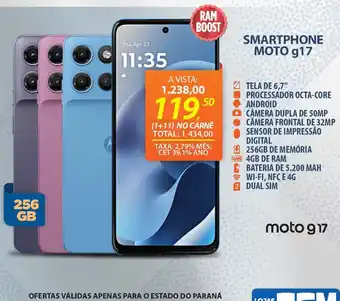 Lojas Cem smartphone moto g17 oferta