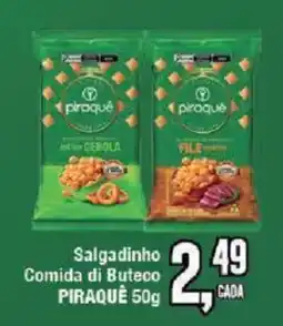 Redeconomia Salgadinho Comida di Buteco Piraquê oferta