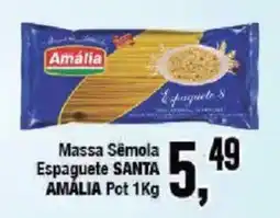 Redeconomia Massa sêmola espaguete santa amália oferta